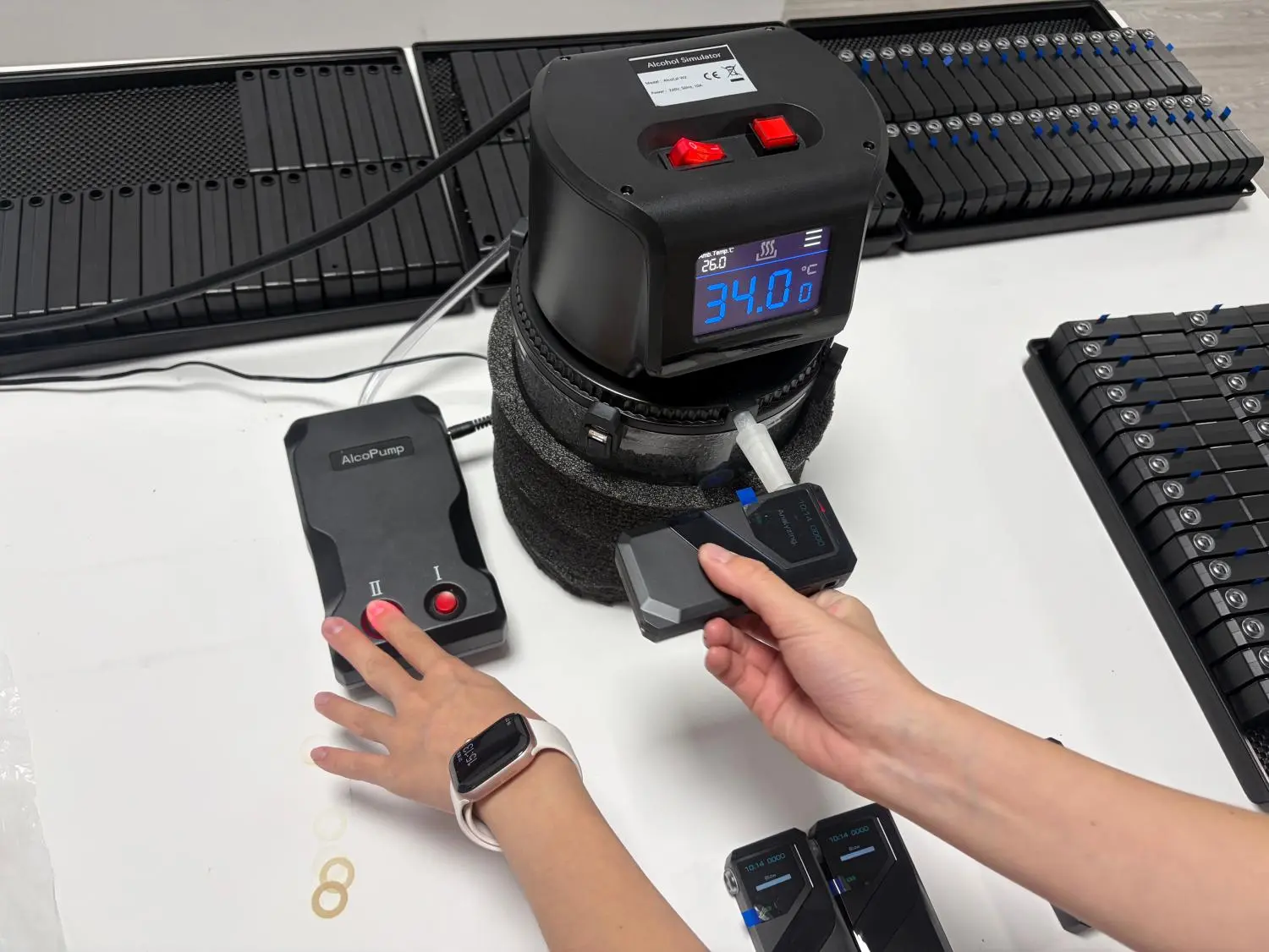 Alcohol detector testing and calibration