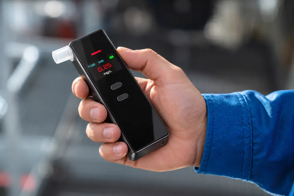 Handheld A5 breath alcohol tester